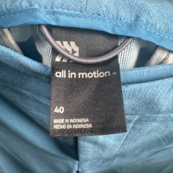 All In Motion Shorts Mens 40 Blue Heather Golf Stretch UV Protection Pockets NEW - Picture 5 of 9